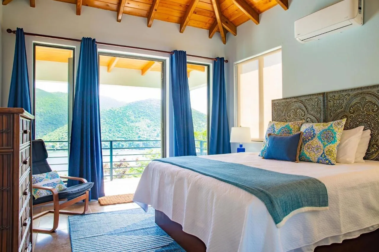 Jost Van Dyke, Bvi 3 Bedroom Villa With Caribbean Views & Pool